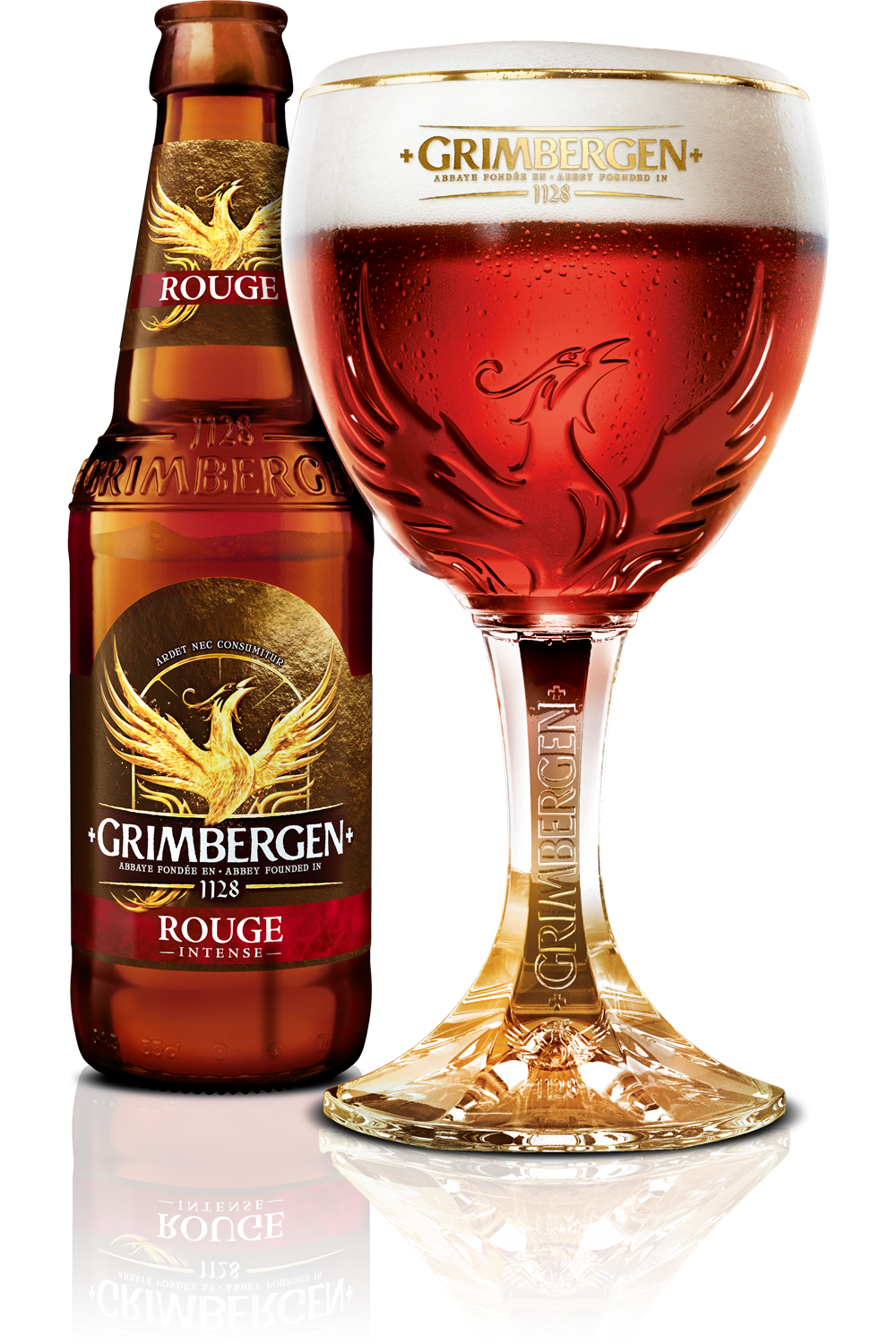 116879 - Grimbergen Rouge Intense packshot - 33cl bottle+Glass.png (1)